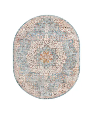 Bayshore Home Aquidneck AQU01 7'10" x 10'2" Oval Area Rug