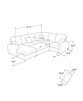 Serta Mae Sectional Sofa with Power and Usb Ports