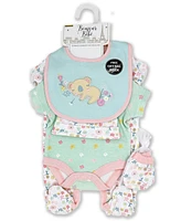 Baby Boys and Girls Koala Bear Layette Gift Mesh Bag, 5 Piece Set