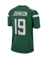 Men's Nike Keyshawn Johnson Gotham Green New York Jets Game Retired Player Jersey