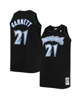 Men's Mitchell & Ness Kevin Garnett Black Minnesota Timberwolves Big and Tall Hardwood Classics Jersey