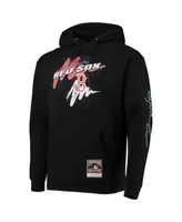 Men's Mitchell & Ness Black Boston Red Sox Hyper Hoops Pullover Hoodie