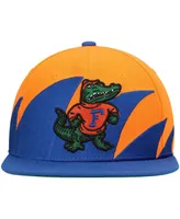 Men's Mitchell & Ness Royal, Orange Florida Gators Sharktooth Snapback Hat