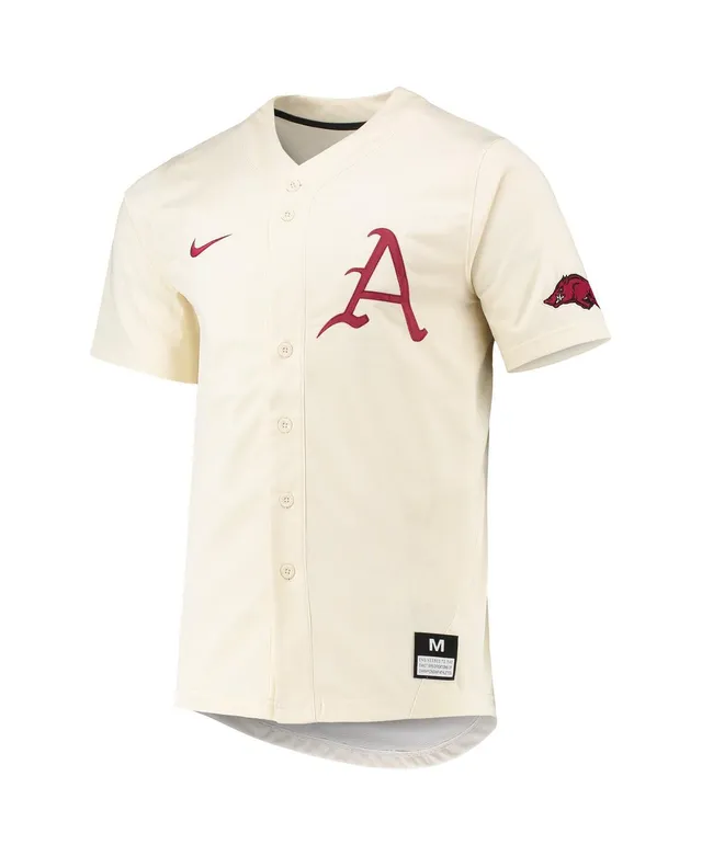 Men's Nike Natural Georgia Bulldogs Replica Baseball Jersey