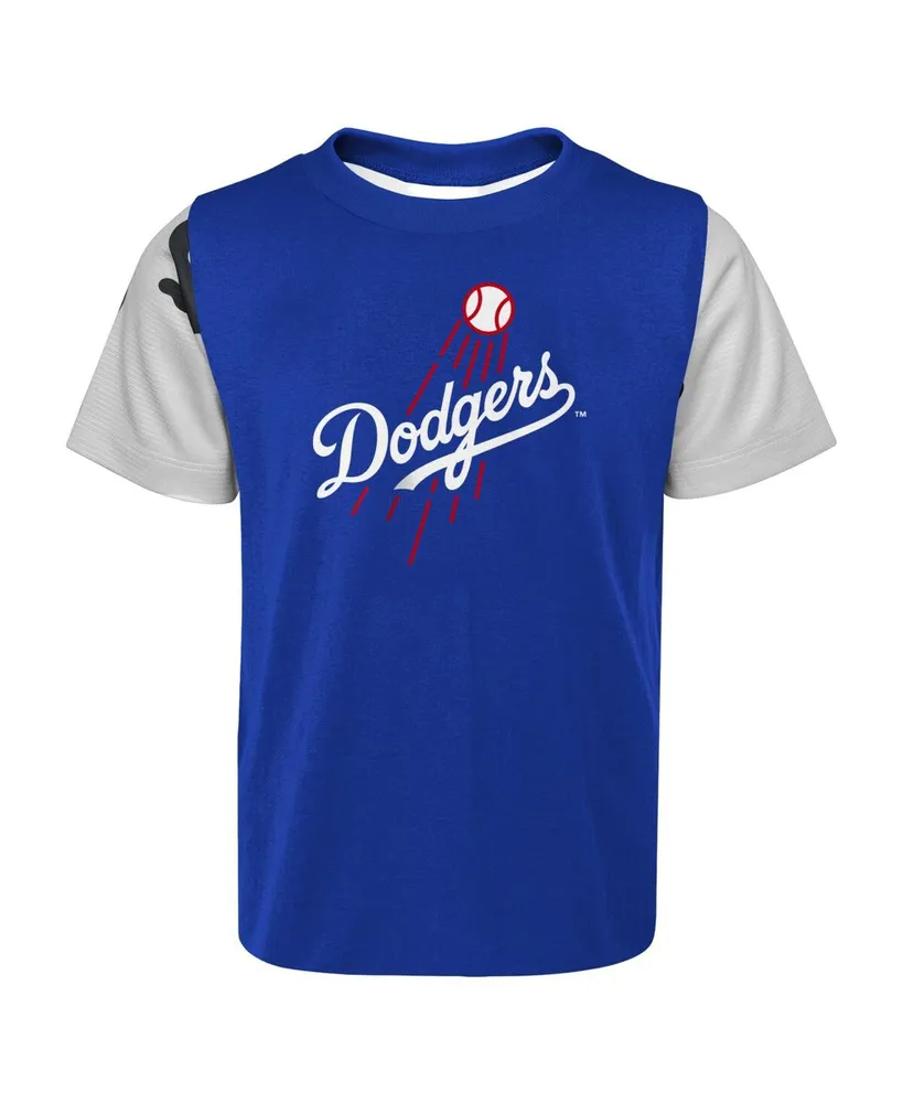 Newborn and Infant Boys Girls Royal, Los Angeles Dodgers Pinch Hitter T-shirt Shorts Set