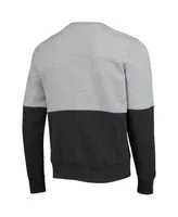 Men's '47 Heathered Gray, Black San Francisco Giants Two-Toned Team Pullover Sweatshirt