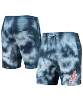 Men's New Era Navy Atlanta Braves Team Dye Shorts