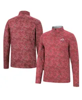 Men's Colosseum Scarlet Ohio State Buckeyes Tivo Quarter-Zip Jacket