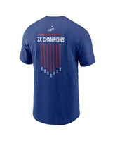 Men's Nike Royal Los Angeles Dodgers 7x World Series Champions Local Team T-shirt