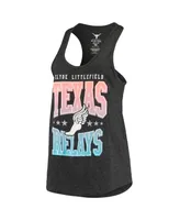 Women's Black Texas Longhorns Relays Showtime Racerback Tank Top