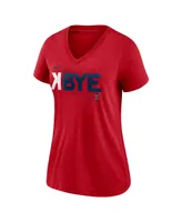 Women's Boston Red Sox Nike K-Bye Tri-Blend V-Neck T-shirt