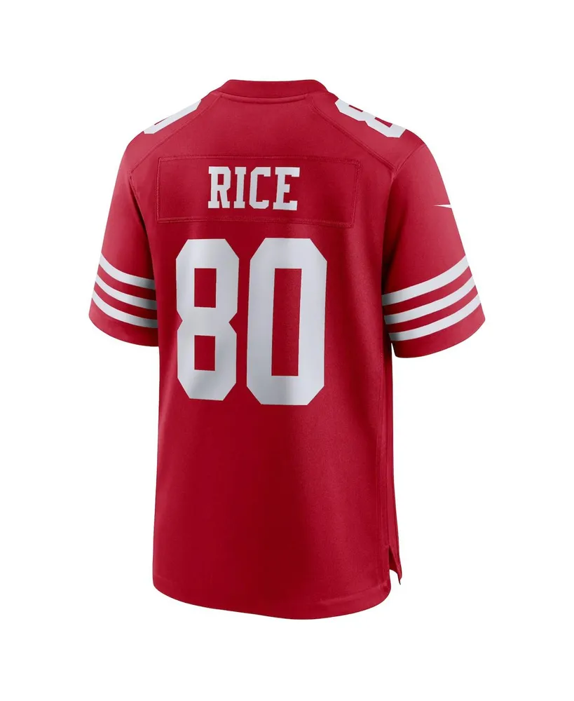 Men's Nike Jerry Rice Scarlet San Francisco 49ers Retired Team Player Game Jersey