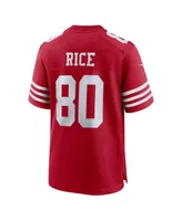 Men's Nike Jerry Rice Scarlet San Francisco 49ers Retired Team Player Game Jersey