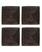 American Atelier 13" Square Charger Plates, Set of 4