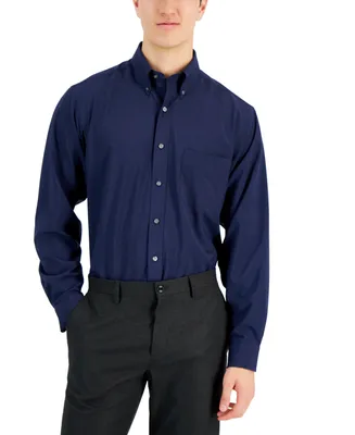 Club Room Men's Regular Fit Traveler Dress Shirt, Created for Macy's