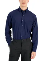 Club Room Men's Regular Fit Traveler Dress Shirt, Created for Macy's