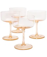 Oake Stackable Coupe Glasses, Set of 4, Created For Macy's