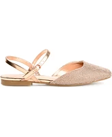 Journee Collection Women's Nysha Rhinestone Flats