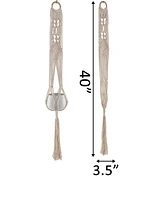 Flora Bunda Macrame Plant Hanger, 40"
