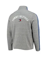 Men's Tommy Hilfiger Heathered Gray Tampa Bay Lightning Mario Quarter-Zip Jacket