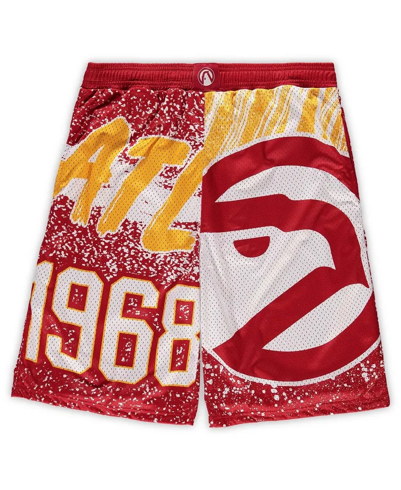 Men's Mitchell & Ness Black Miami Heat Big & Tall Hardwood Classics Jumbotron Shorts