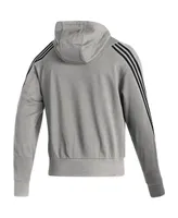 Men's adidas Heathered Gray Nashville Predators Fashion Full-Zip Hoodie