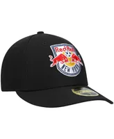Men's New Era Black York Red Bulls Primary Logo Low Profile 59FIFTY Fitted Hat