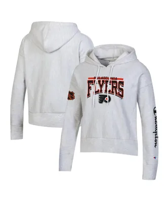 Women's Champion Heathered Gray Philadelphia Flyers Reverse Weave Pullover Hoodie