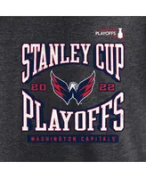 Men's Fanatics Charcoal Washington Capitals 2022 Stanley Cup Playoffs Wraparound T-shirt