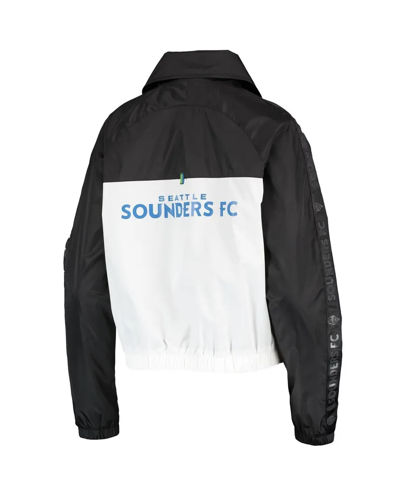 Women's The Wild Collective Black Seattle Sounders Fc Anthem Full-Zip Jacket
