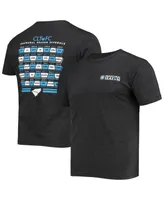 Men's Black Charlotte Fc Inaugural Season Tri-Blend T-shirt