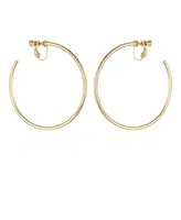 Vince Camuto Gold-Tone Clip-On Large Open Hoop Earrings - Gold