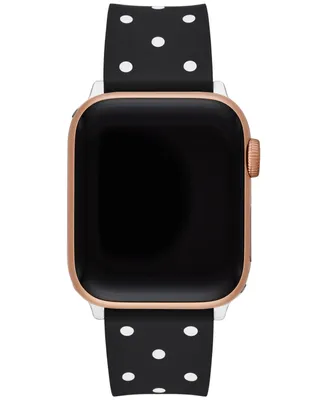 kate spade new york Black Polka Dot Silicone 38, 40mm Band for Apple Watch