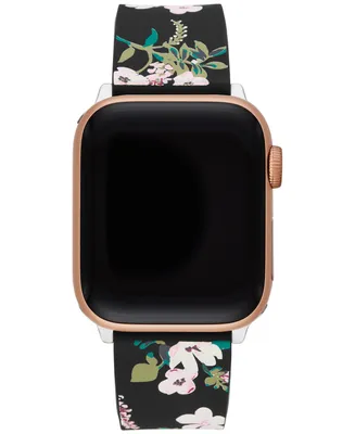 kate spade new york Women's Multicolored Floral Silicone Apple Watch Strap