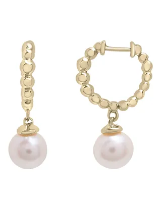Cultured Freshwater Pearl Fashion Earrings in 14K Yellow Gold