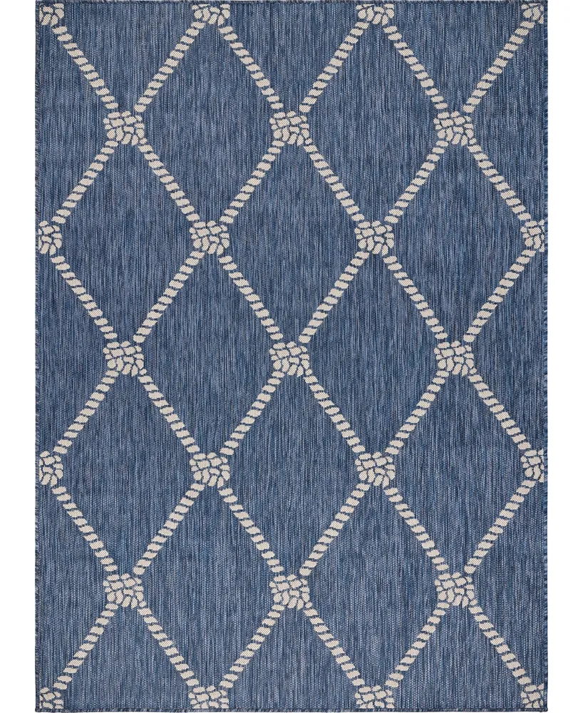 Lr Home Shoreline SRL81875 7'6" x 9'5" Outdoor Area Rug