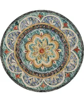 Lr Home Radiance RDC54104 4' x 4' Round Area Rug