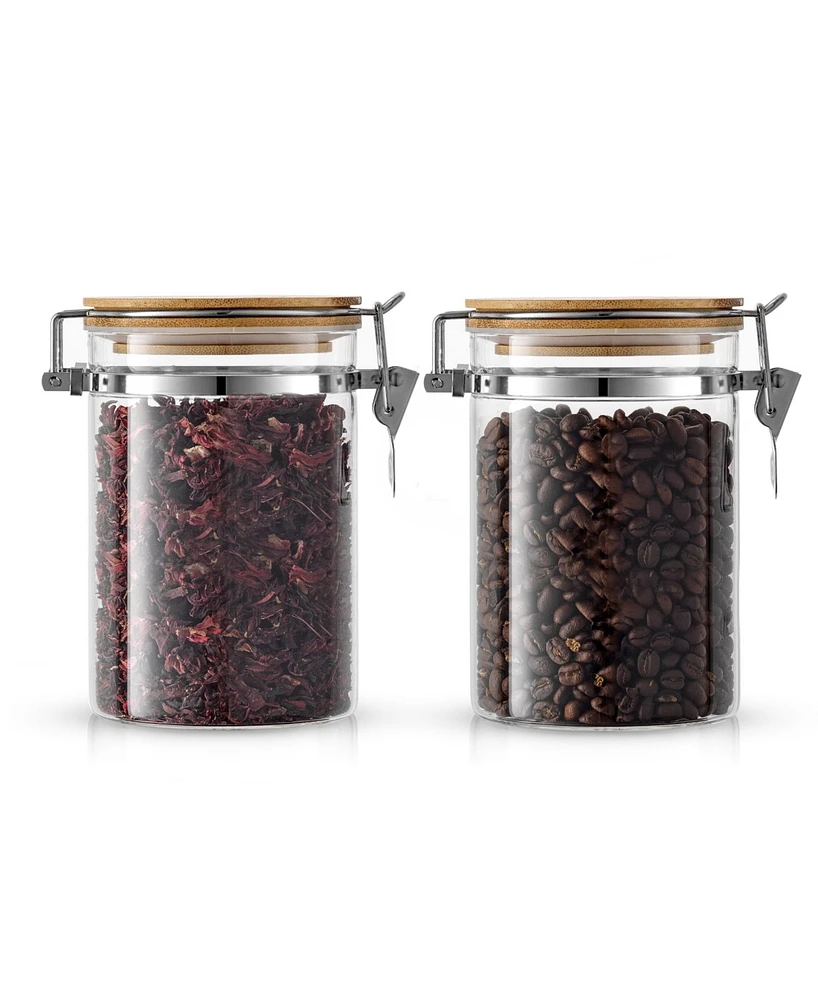 JoyJolt 2 Piece Glass Jars Set, 810ml