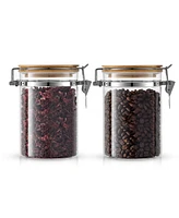 JoyJolt 2 Piece Glass Jars Set, 810ml