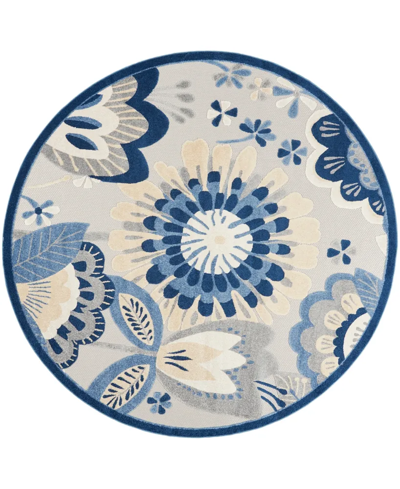 Nourison Home Aloha ALH25 7'10" x Round Outdoor Area Rug