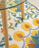 Nourison Home Aloha ALH22 4' x 4' Round Outdoor Area Rug