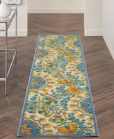 Nourison Home Aloha ALH22 2'3" x 10' Runner Rug