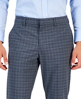 Perry Ellis Men's Essentials Slim Fit Plaid Dress Pants