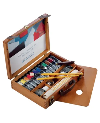 Sennelier Artists' Oil Color Wood Box Set, 19 Piece