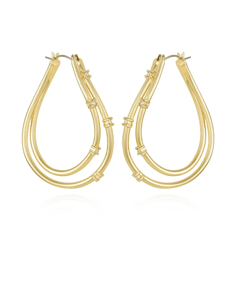 Vince Camuto Oval Hoop Earrings - Gold