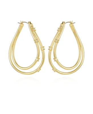 Vince Camuto Oval Hoop Earrings - Gold