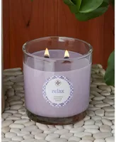 Seeking Balance 2 Wick Relax Geranium Lavender Spa Jar Candle, 12 oz