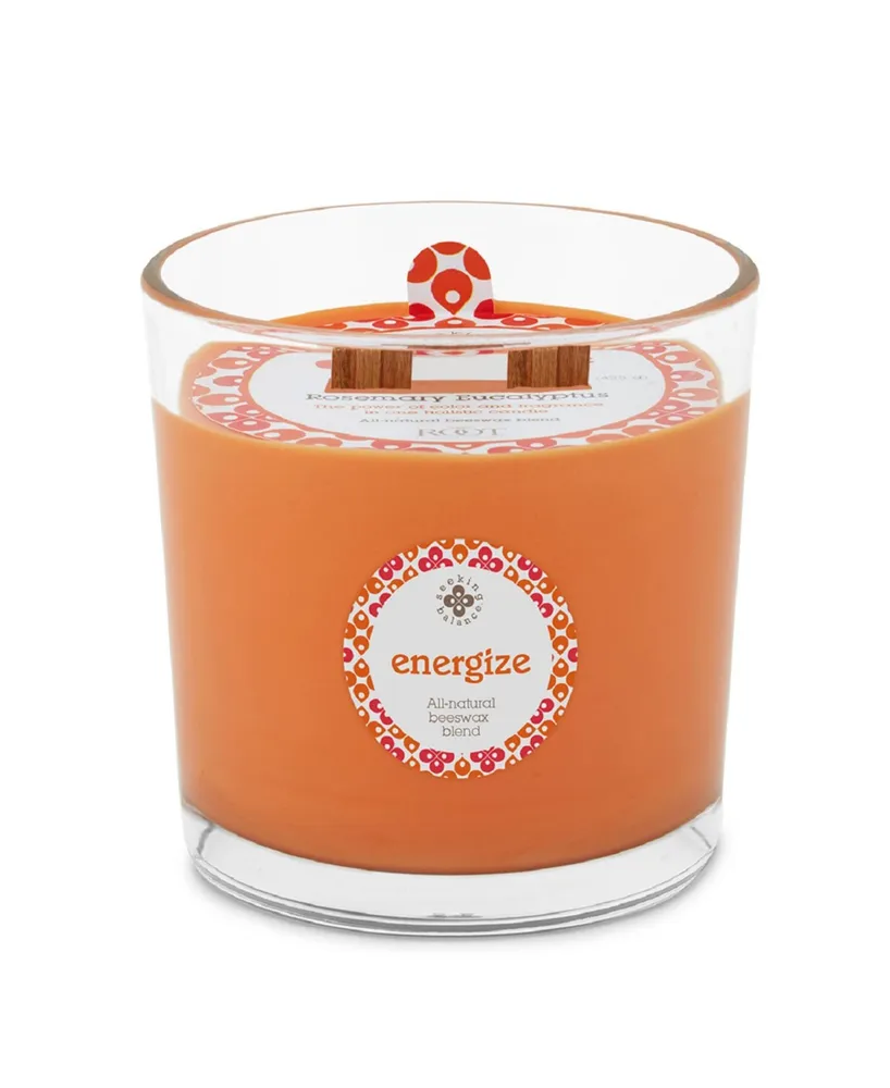 Seeking Balance 2 Wick Energize Rosemary Eucalyptus Spa Jar Candle, 12 oz