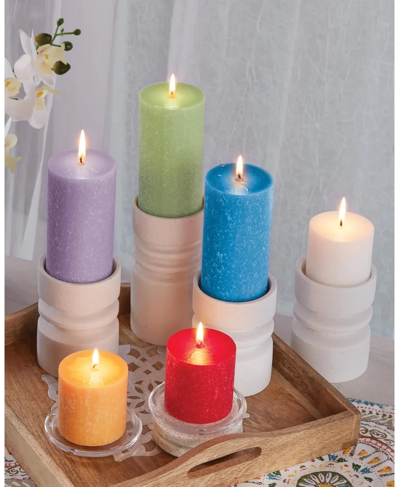 Seeking Balance Pillar Illuminate Candle, 3" x 3"