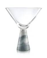 Marble Martini Glasses, Set of 2, 9 Oz